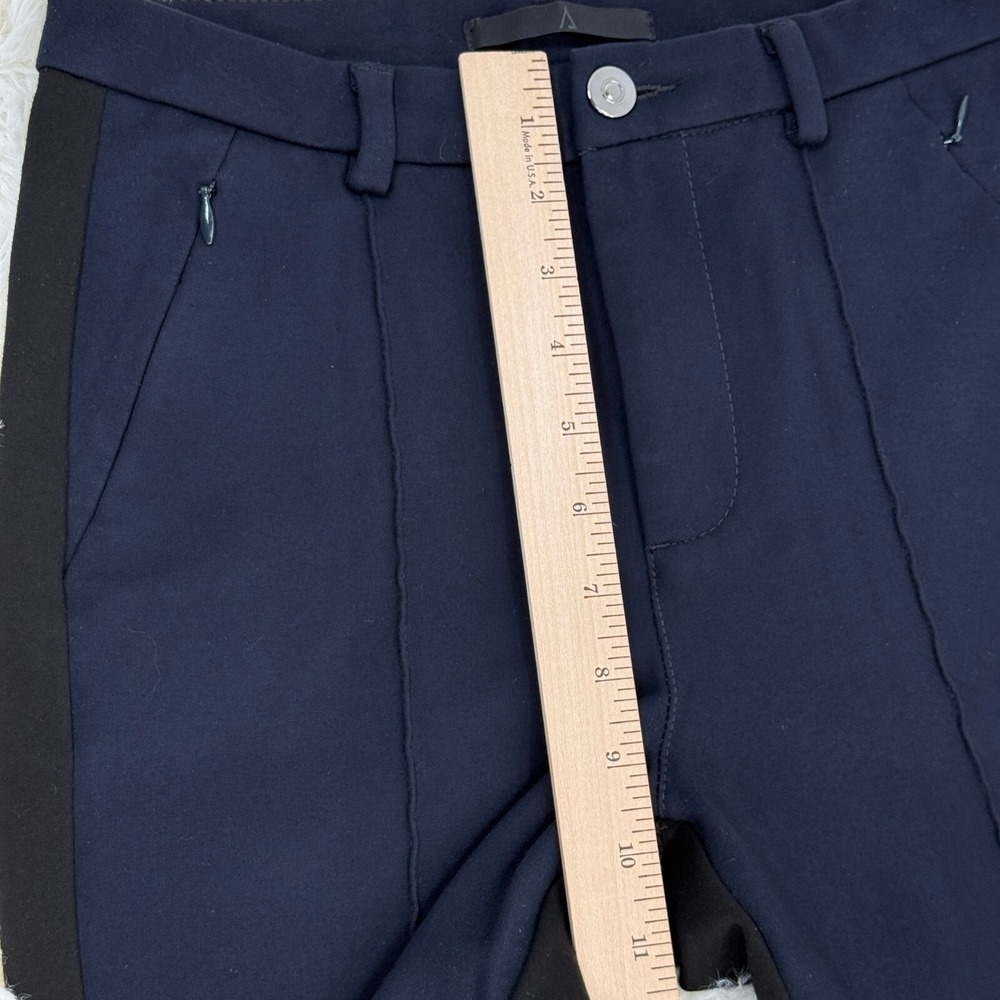 MAC Jeans Contrast Luxury Pants Colorblock Trousers‎ Black Blue Size 34 GER XS - Picture 8 of 14